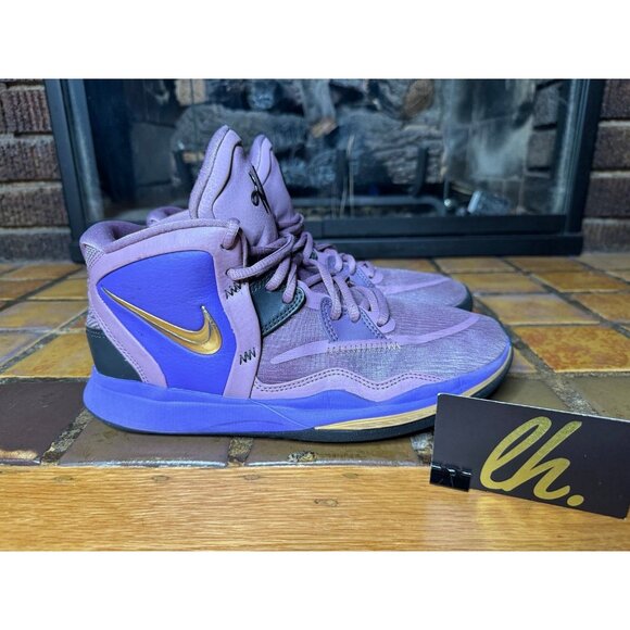 Youth 6.5y Nike Kyrie Infinity 8 Amethyst Wave Purple Gold Sneakers DD0334-500 - Picture 1 of 11